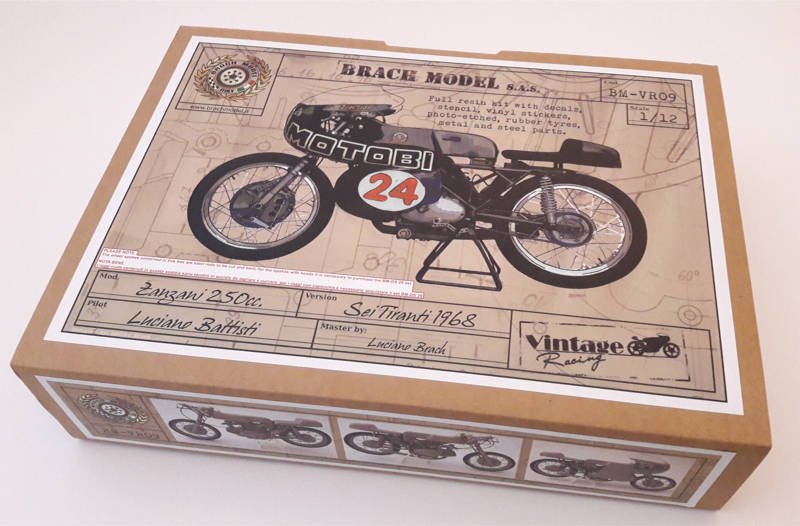 BM-VR 09  ZANZANI 250cc. sei tiranti  1968 Luciano Battisti, 1/12 scale